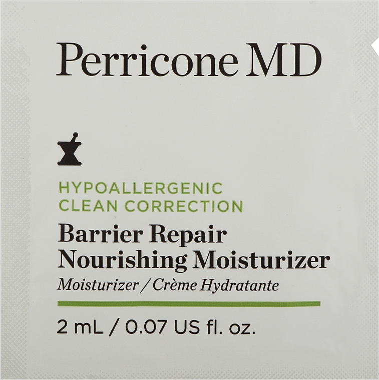Зволожувальний крем для обличчя - Perricone MD Hypoallergenic Clean Correction Barrier Repair Nourishing Moisturizer (пробник) — фото N1