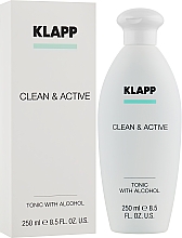 Тонік для обличчя - Klapp Clean & Active Tonic with Alcohol — фото N4