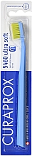 Парфумерія, косметика Зубна щітка CS 5460 "Ultra Soft", D 0,10 мм, світло-блакитна, салатова щетина - Curaprox