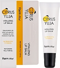 Бальзам для губ - FarmStay Citrus Yuja Vitalizing Lip Balm — фото N2