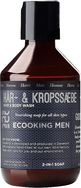 Средство для мытья волос и тела 2-в-1 - Ecooking Men Hair & Body Wash — фото N1
