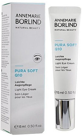 Крем для шкіри навколо очей з коензимом Q10 - Annemarie Borlind Pura Soft Q10 Light Eye Cream — фото N1