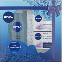 Духи, Парфюмерия, косметика Набор "Антивозрастная защита" - NIVEA Aqua Effect (f/cr/50ml + f/cr/50ml + tonic/200ml) 