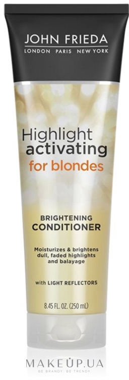Зволожувальний кондиціонер для світлого волосся  - John Frieda Sheer Blonde Highlight Activating Moisturising Coditioner — фото 250ml