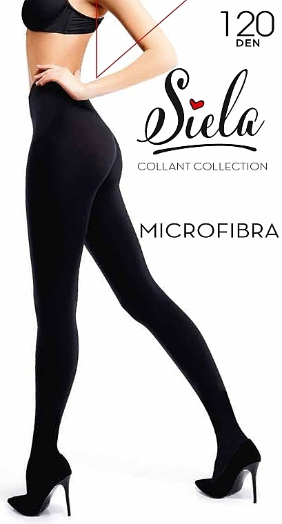 Колготки женские "Microfibra 3D", 120 Den, nero - Siela