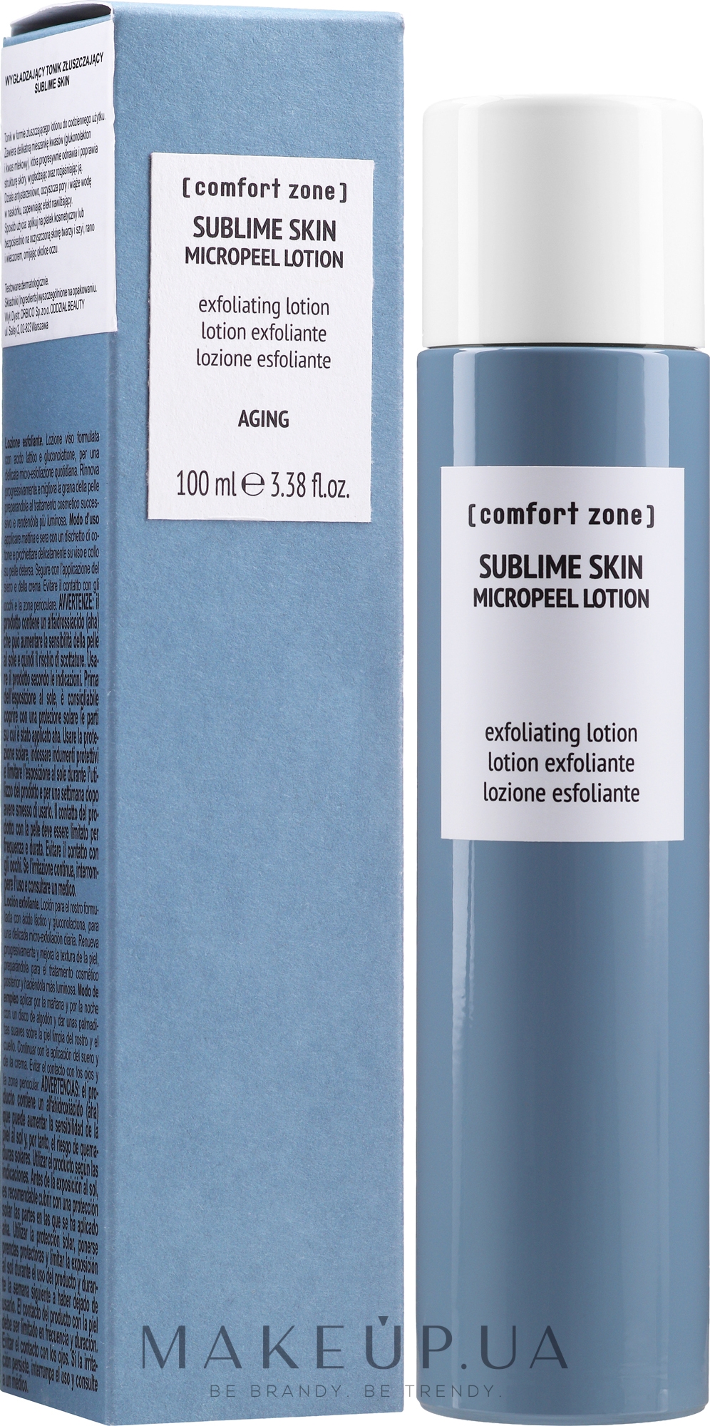 Лосьон-микропилинг для лица - Comfort Zone Sublime Skin AHA Micropeel Lotion — фото 100ml