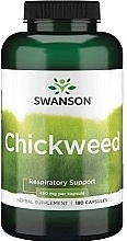 Духи, Парфюмерия, косметика Пищевая добавка - Swanson Chickweed 450mg