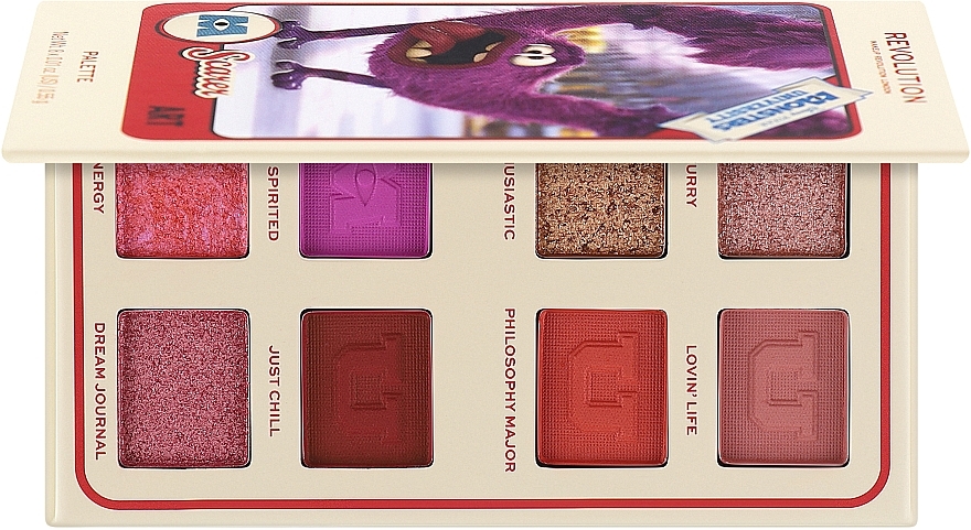 Палетка теней для век - Makeup Revolution X Monsters University Card Palette Art Scare — фото N1