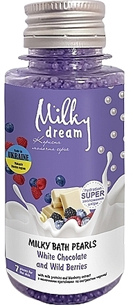 Бисер для ванн "Белый шоколад и лесные ягоды" - Milky Dream — фото N1