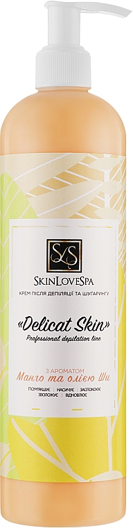 Крем після депіляції й шугарингу з маслом ши й ароматом манго - SkinLoveSpa Delicat Skin — фото N3