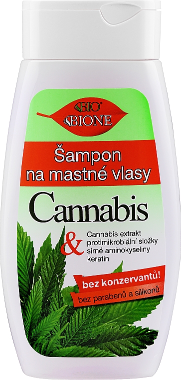 Шампунь для жирных волос - Bione Cosmetics Cannabis Shampoo — фото N1