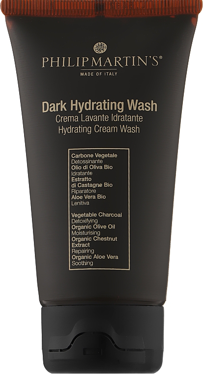 Увлажняющий шампунь для кожи головы и бороды - Philip Martin's Dark Hydrating Wash Cream (мини) — фото N1