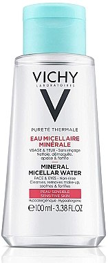 ПОДАРУНОК! Міцелярна вода для чутливої шкіри обличчя та шкіри біля очей - Vichy Purete Thermale Mineral Micellar Water — фото N1