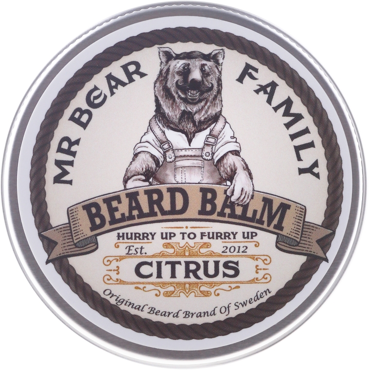 Бальзам для бороди - Mr. Bear Family Beard Balm Citrus — фото N1