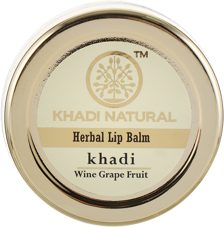 Натуральный аюрведический бальзам для губ "Грейпфрут и виноград" - Khadi Natural Ayurvedic Herbal Lip Balm Wine Grape Fruit