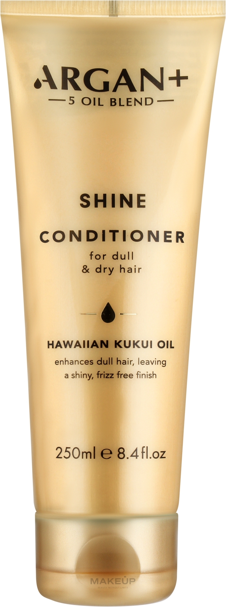 Кондиционер для блеска сухих и тусклых волос - Argan+ Shine Conditioner Hawaiian Kukui Oil — фото 250ml