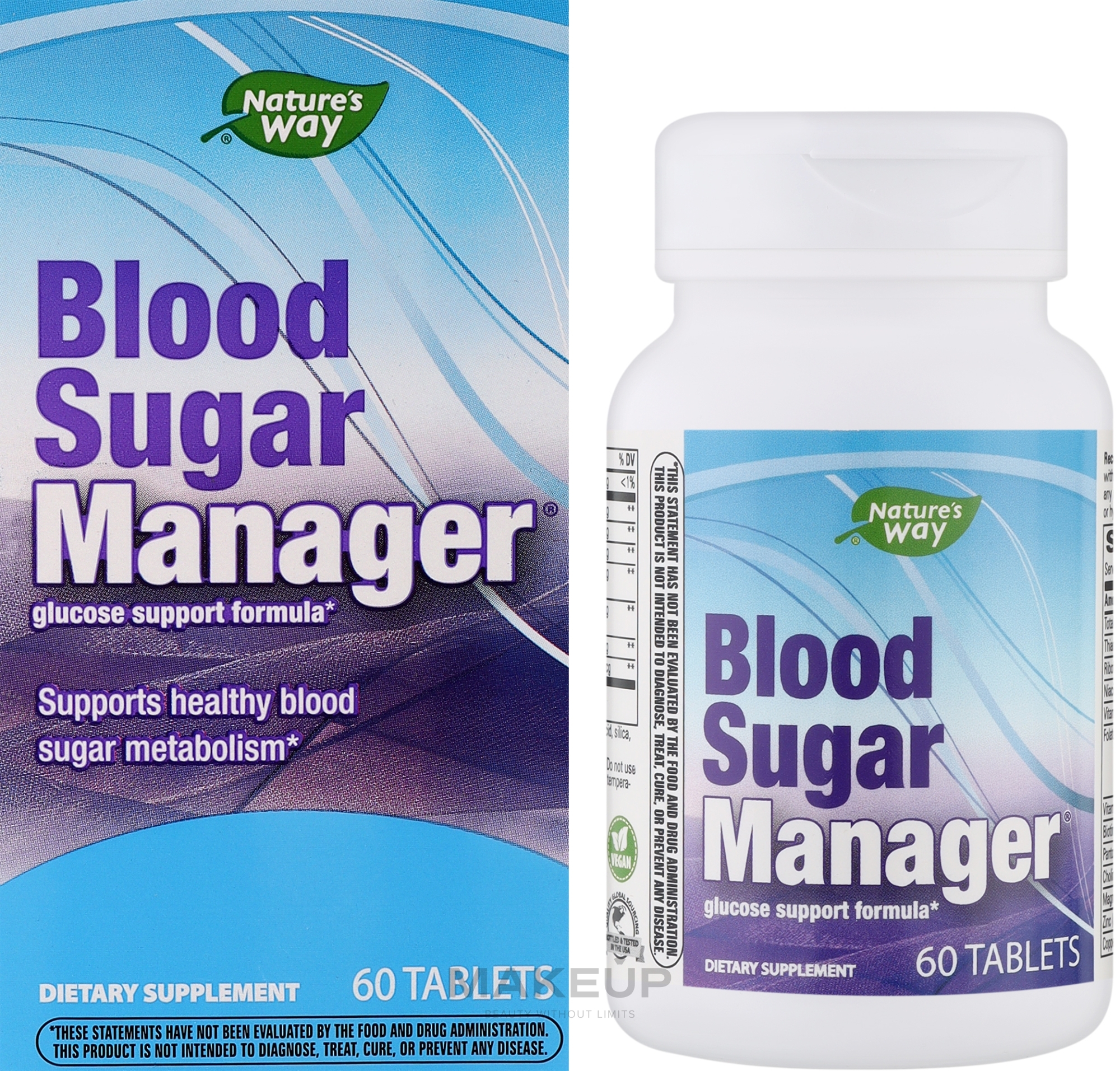 Харчова добавка для контролю рівня цукру в крові - Nature's Way Blood Sugar Manager — фото 60шт