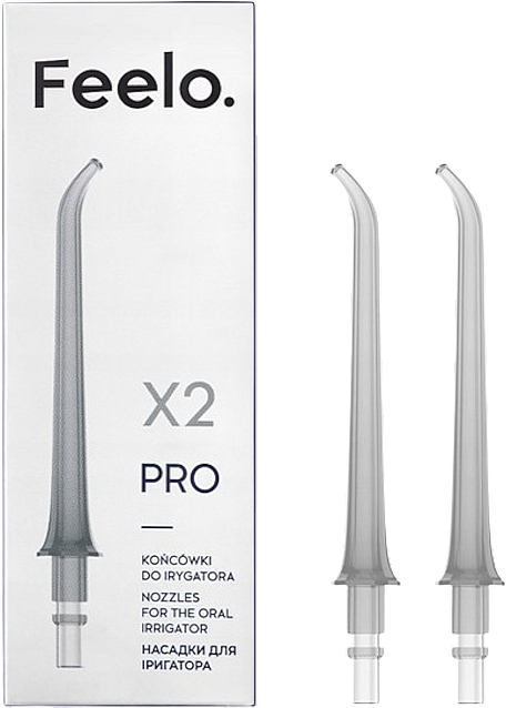 Насадки для іригатора - Feelo Pro X2 Nozzles For The Oral Irrigator — фото N1