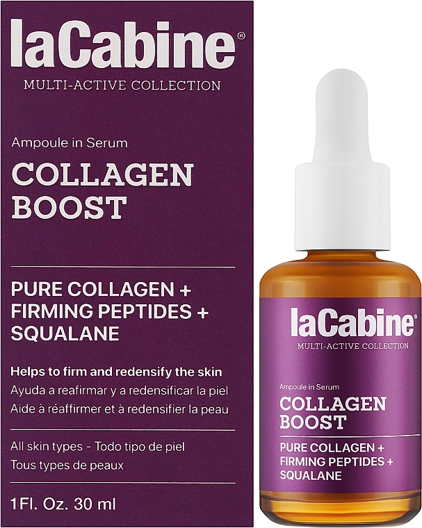 Висококонцентрована сироватка з колагеном для пружної шкіри - La Cabine Collagen Boost — фото N3