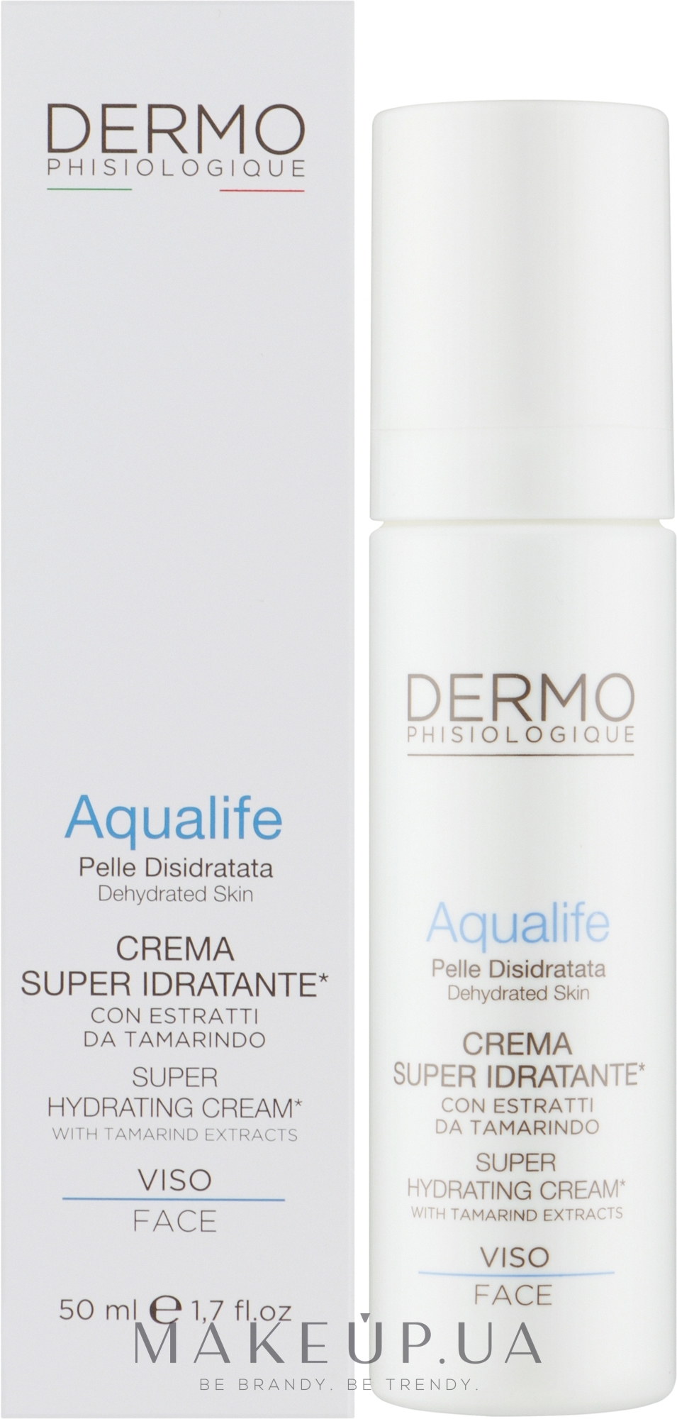 Інтенсивний зволожувальний крем для обличчя - Dermophisiologique Aqualife Crema Viso Super Idratante — фото 50ml
