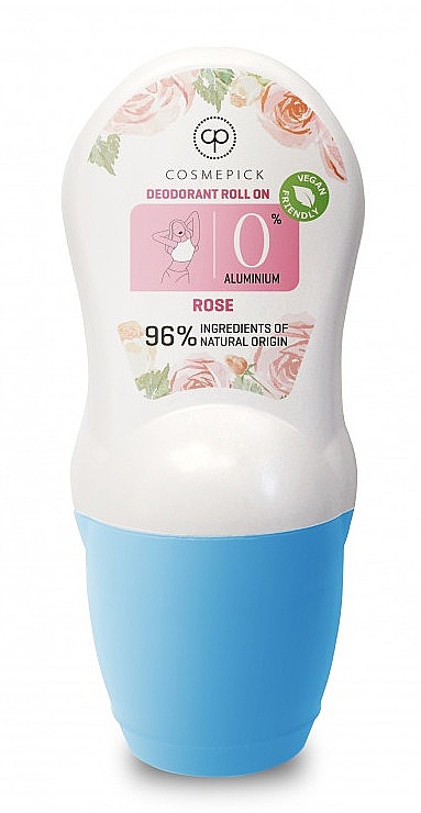 Шариковый дезодорант "Роза" - Cosmepick Deodorant Roll On Rose — фото N1