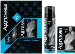 Духи, Парфюмерия, косметика УЦЕНКА Набор для бритья - Agressia Sensitive (foam/200ml + balm/150ml) *