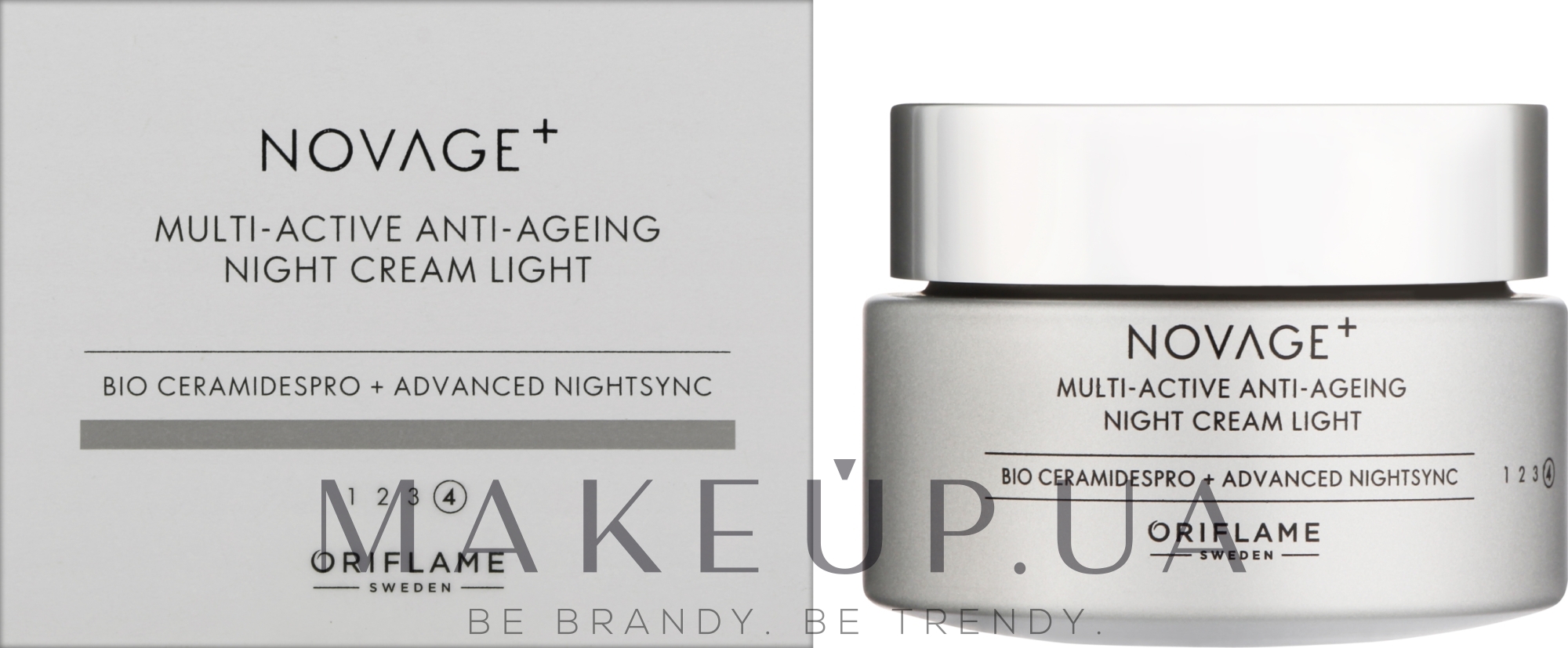Легкий мультиактивный ночной крем для лица - Oriflame Novage+ Multi-Active Anti-Ageing Night Cream Light — фото 50ml