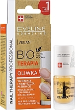 Масло для кутикулы и ногтей - Eveline Cosmetics Nail Therapy Professional Vegan Bioterapia Olive — фото N1