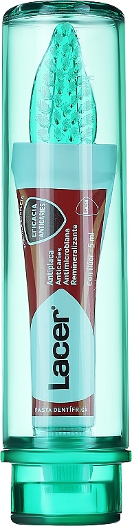 Набор - Lacer Travel Set(toothpaste/5ml+toothbrush /1pcs + bag/1pcs) — фото N2