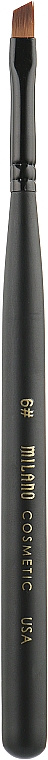 Пензлик для гелю №6 - Milano Oblique Brush — фото N1