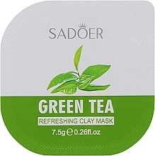 Освіжаюча глиняна маска із зеленим чаєм та каоліном - Sadoer Green Tea Refreshing Clay Mask — фото N2