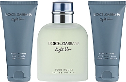 Dolce&Gabbana Light Blue Pour Homme - Набір (edt/125ml + sh/gel/50ml + ash/balm/50ml) — фото N2