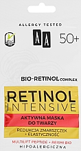 Духи, Парфюмерия, косметика Маска для лица против морщин - AA Retinol Intensive Bio-Retinol Complex 50+ Mask