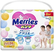 Трусики-підгузки для дітей XL (12-22 кг), 24 шт. - Merries — фото N2
