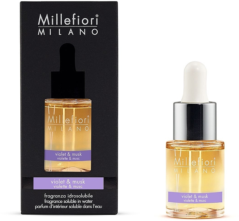 Концентрат для аромалампи "Фіалка і мускус" - Millefiori Milano Natural Violet & Musk — фото N1