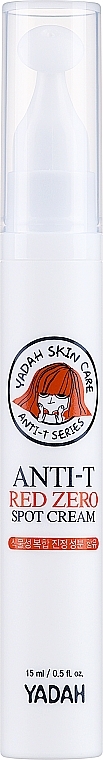 Точковий крем для обличчя проти червоних плям - Yadah Anti-T Red Zero Spot Cream — фото N1