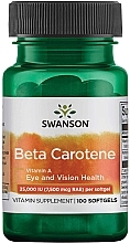 Парфумерія, косметика Вітамінна добавка "Бета-каротин" - Swanson Beta Carotene 25 000 IU