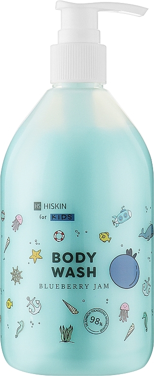Детский гель для душа "Черничный джем" - HiSkin Kids Body Wash Blueberry Jam — фото N1