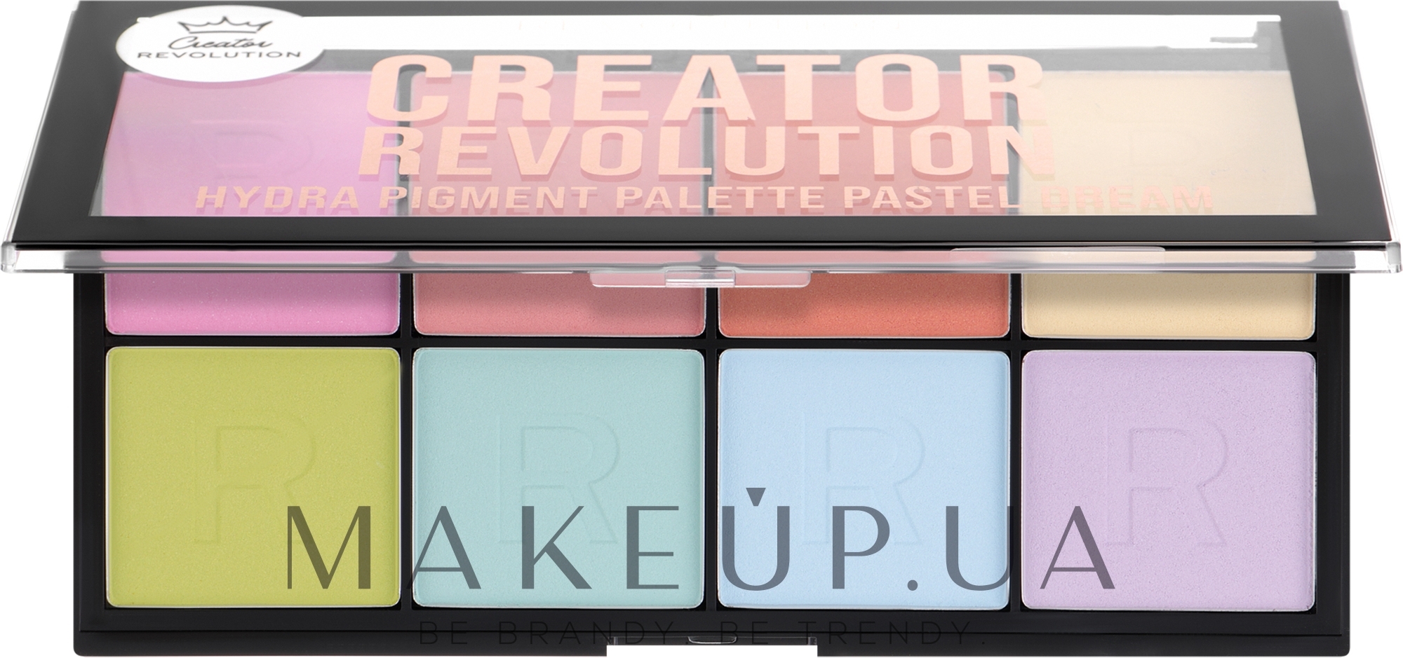 Палетка теней - Makeup Revolution Creator Hydra Pigment Palette Pastel Dream — фото 8x2g