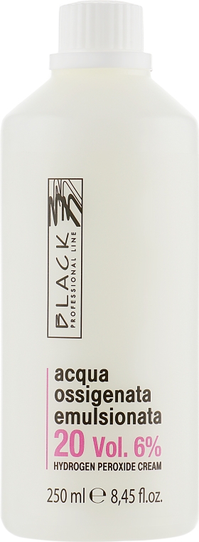Емульсійний окислювач 20 Vol. 6 % - Black Professional Line Cream Hydrogen Peroxide