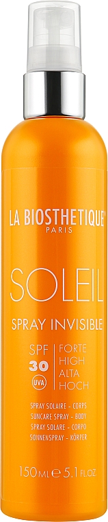 Водостійкий сонцезахисний спрей SPF 30 - La Biosthetique Soleil Spray Invisible SPF 30 — фото N1