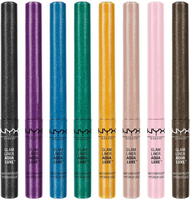 Сияющая подводка для глаз - NYX Professional Makeup Glam Liner Aqua Luxe Collection