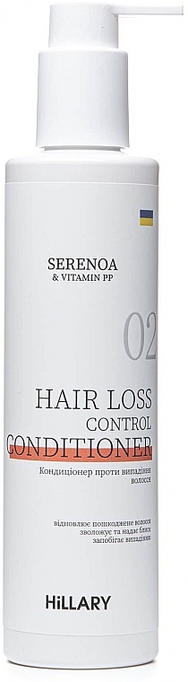 Кондиционер против выпадения волос - Hillary Serenoa Vitamin РР Hair Loss Control — фото N1