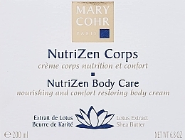Питательный крем для тела - Mary Cohr NutriZen Body Care — фото N2