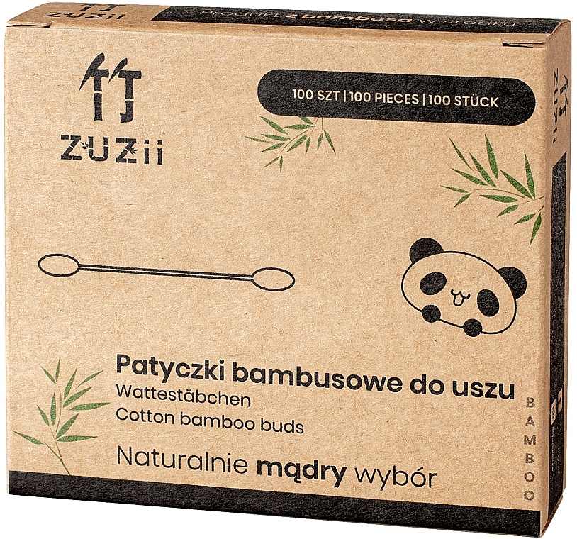 Бамбукові ватні палички - Zuzii Bamboo Cotton Buds — фото N1