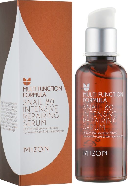 Сироватка для обличчя з равликовим муцином - Mizon Multi Function Formula Snail 80 Intensive Repairing Serum