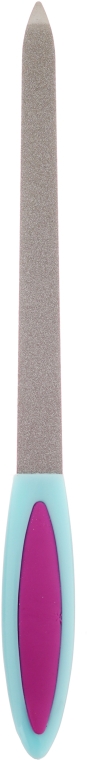 Пилочка сапфировая для ногтей 17 см, 77173, розово-голубая - Top Choice — фото N1
