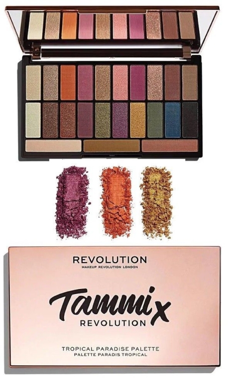 Палетка теней для век - Makeup Revolution X Tammi Tropical Paradise Palette — фото N4