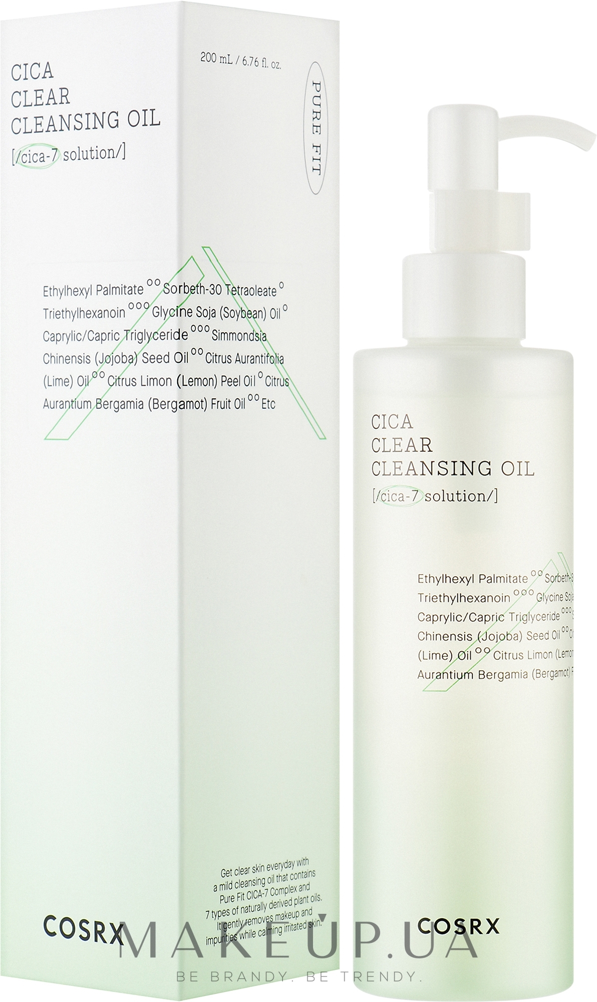 Гидрофильное масло для лица - Cosrx Pure Fit Cica Clear Cleansing Oil — фото 200ml