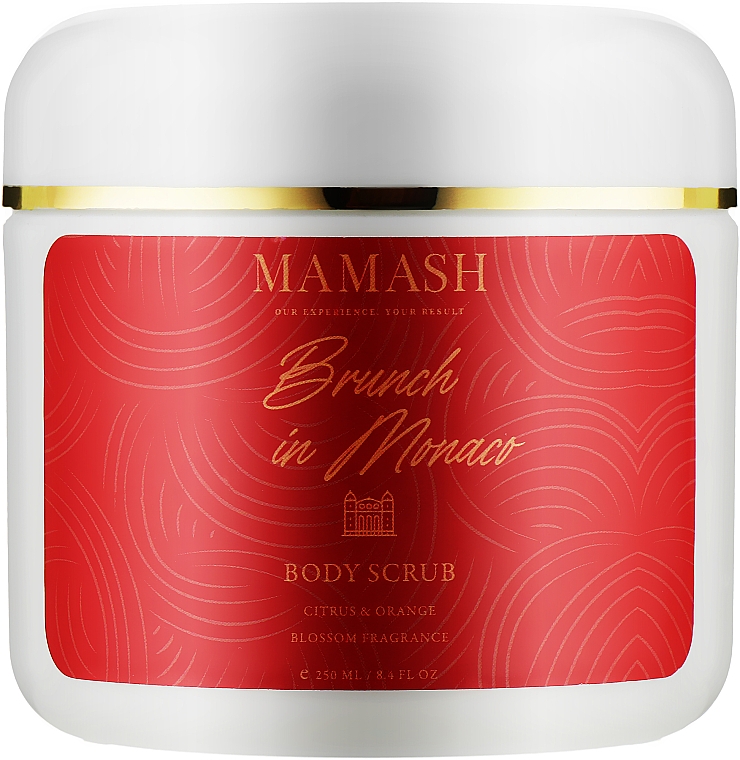 Скраб для тела с ценными маслами - Mamash Brunch In Monaco Body Scrub — фото N1